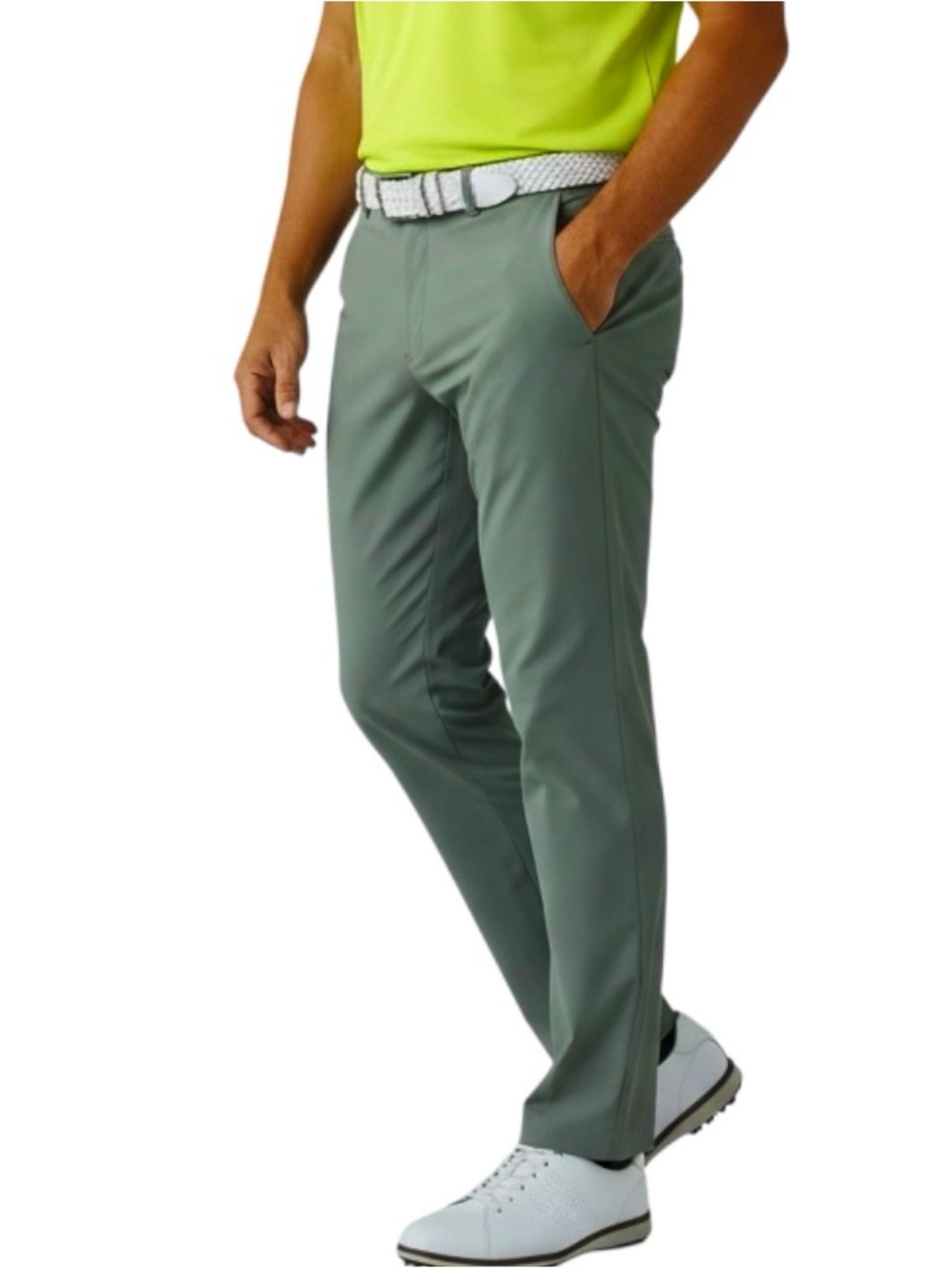 SKYR Tricot Dynasty Slim Fit Pants Mens 34x32 Tech Wicking Hazel 5 Zip/Pockets